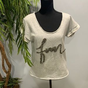 Mango Jeans Women Gray Blouse